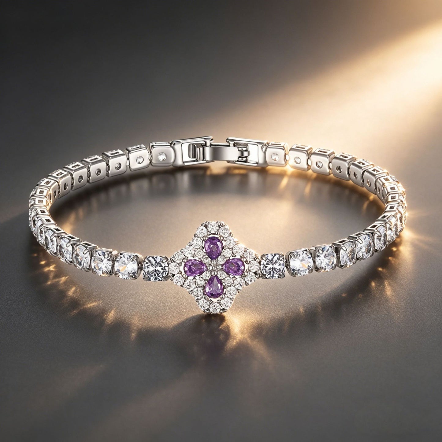 Zircon Clover Female Sweet High Sense Bracelet