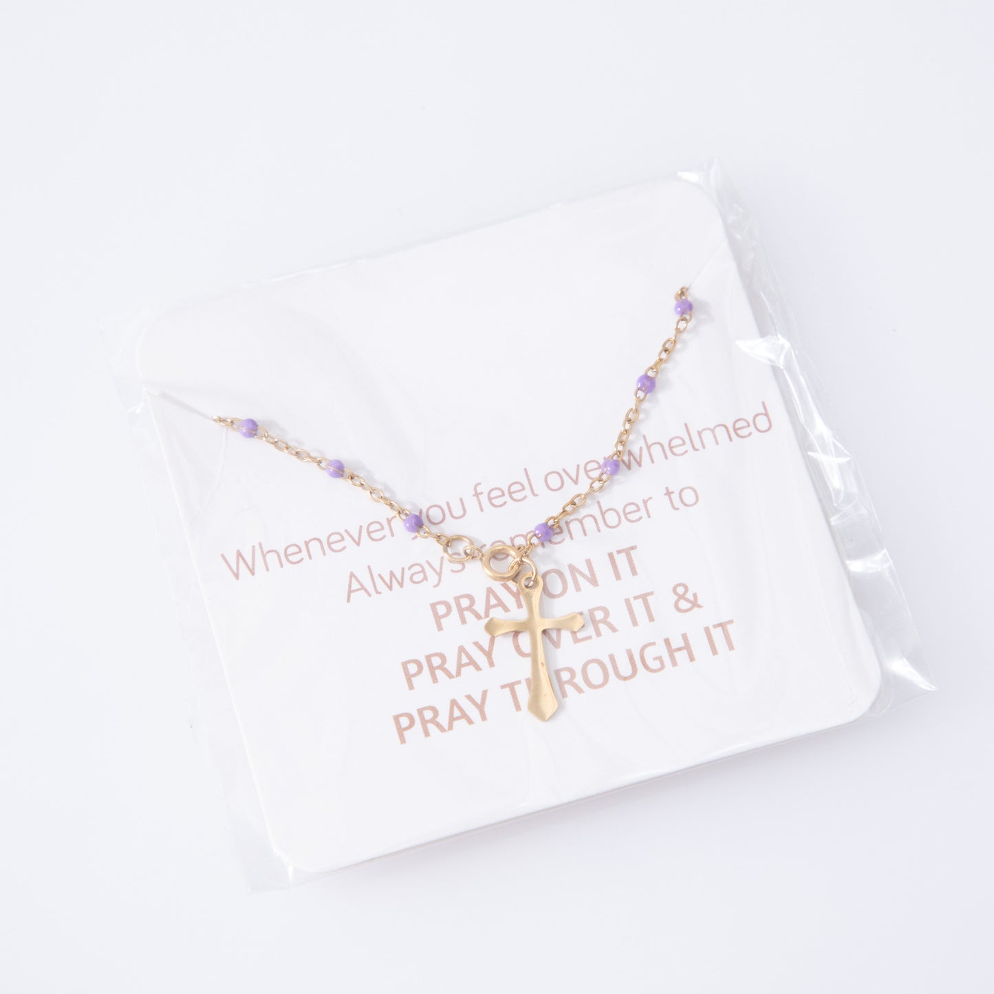 Titanium Steel Female Gold Plating Religious Style Stainless Anklets