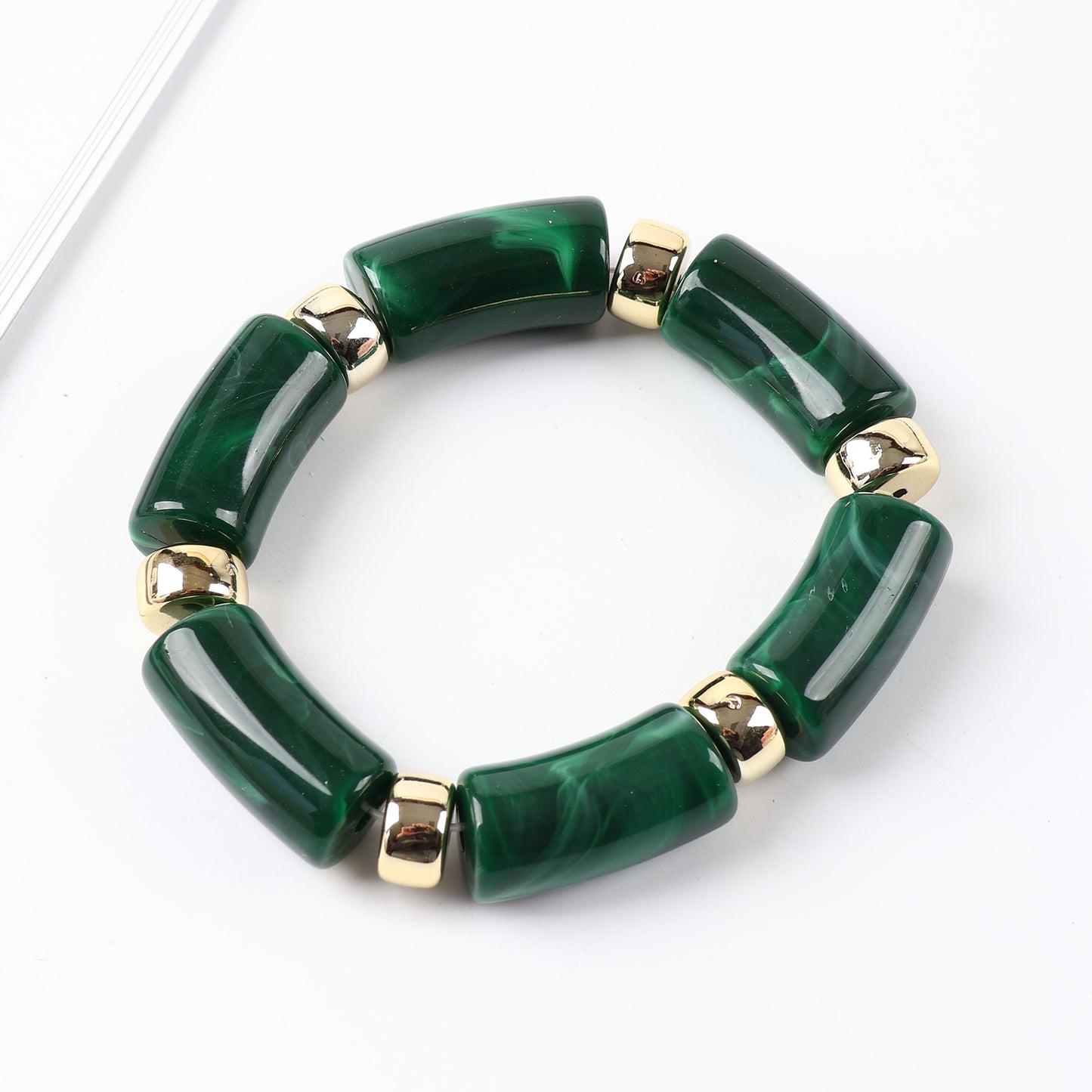 Acrylic Handmade Exaggerated Color Matching Design Bracelet