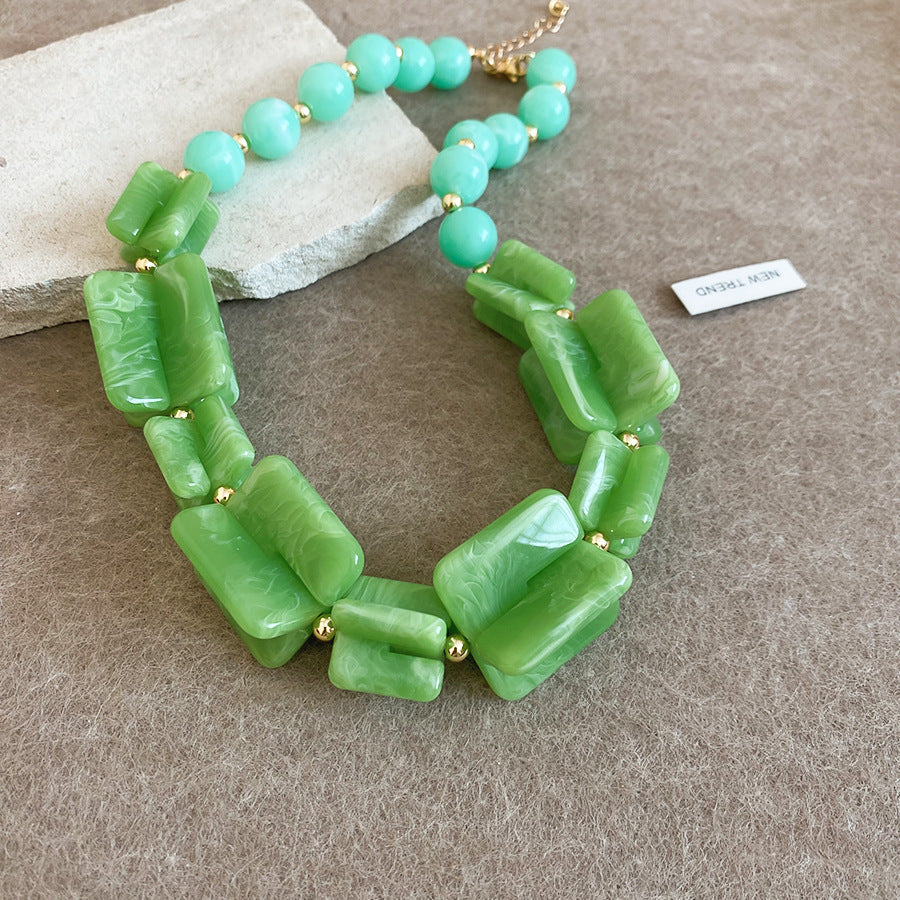 Shadow Flower Beaded Female Summer Dopamine Sweet Jewelry Set