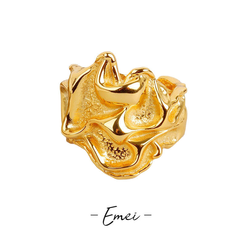 Fashionable Female Exaggerated Pleated Irregular Concave Niche Exquisite Bracelets
