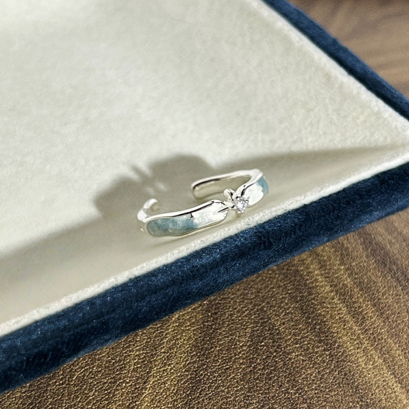 Light Luxury Open Female Fashion Sweet Cool Korean Version Index Ring