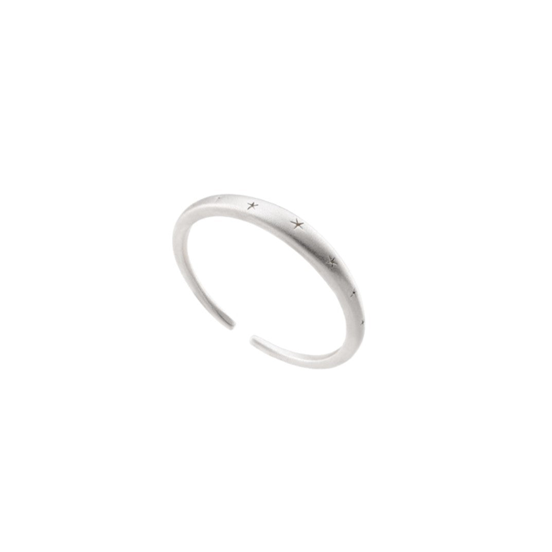 Matte Pentagram Twin Style Advanced Slim Index Ring