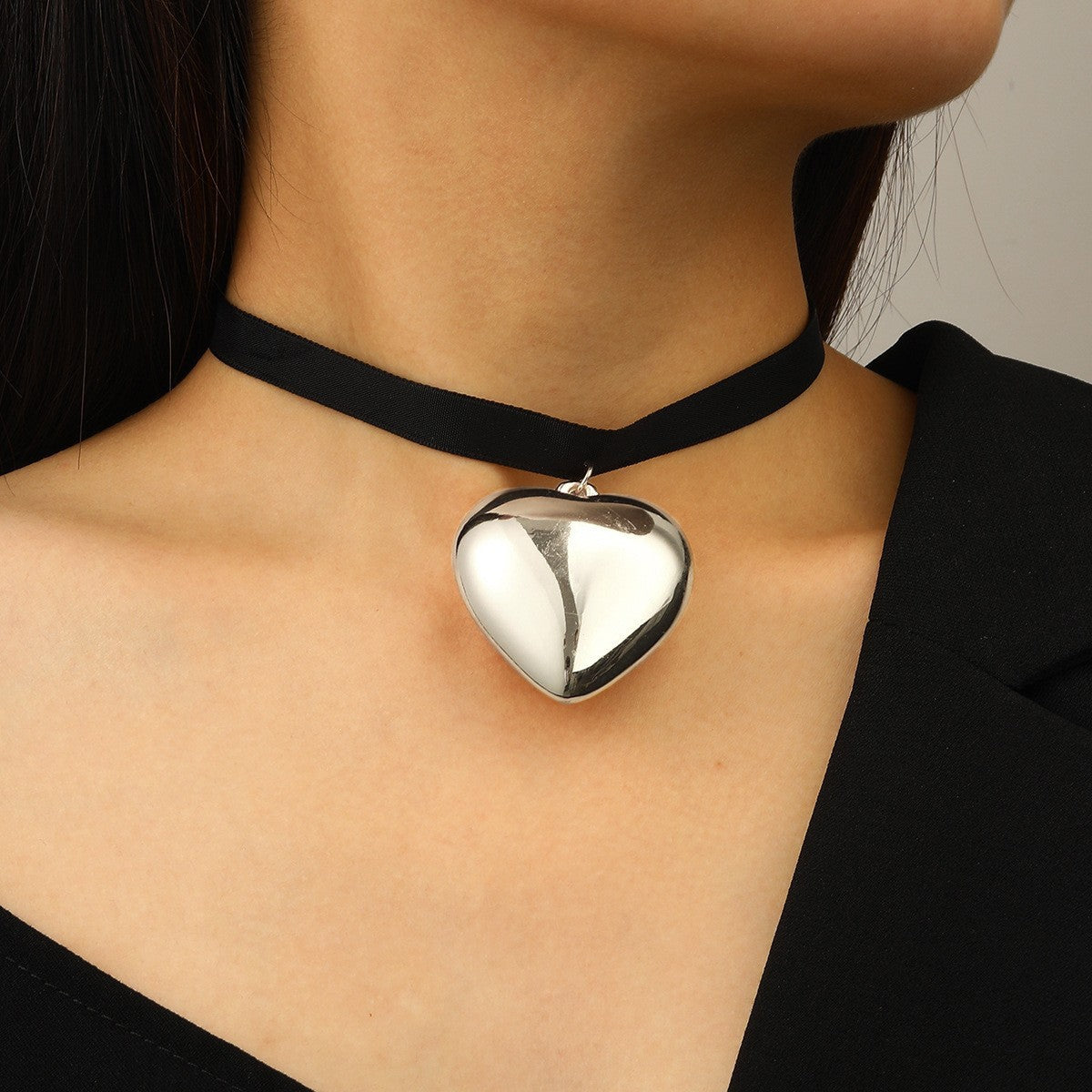 Exaggerated Pull Adjustable Rope Simple Personality Big Necklace