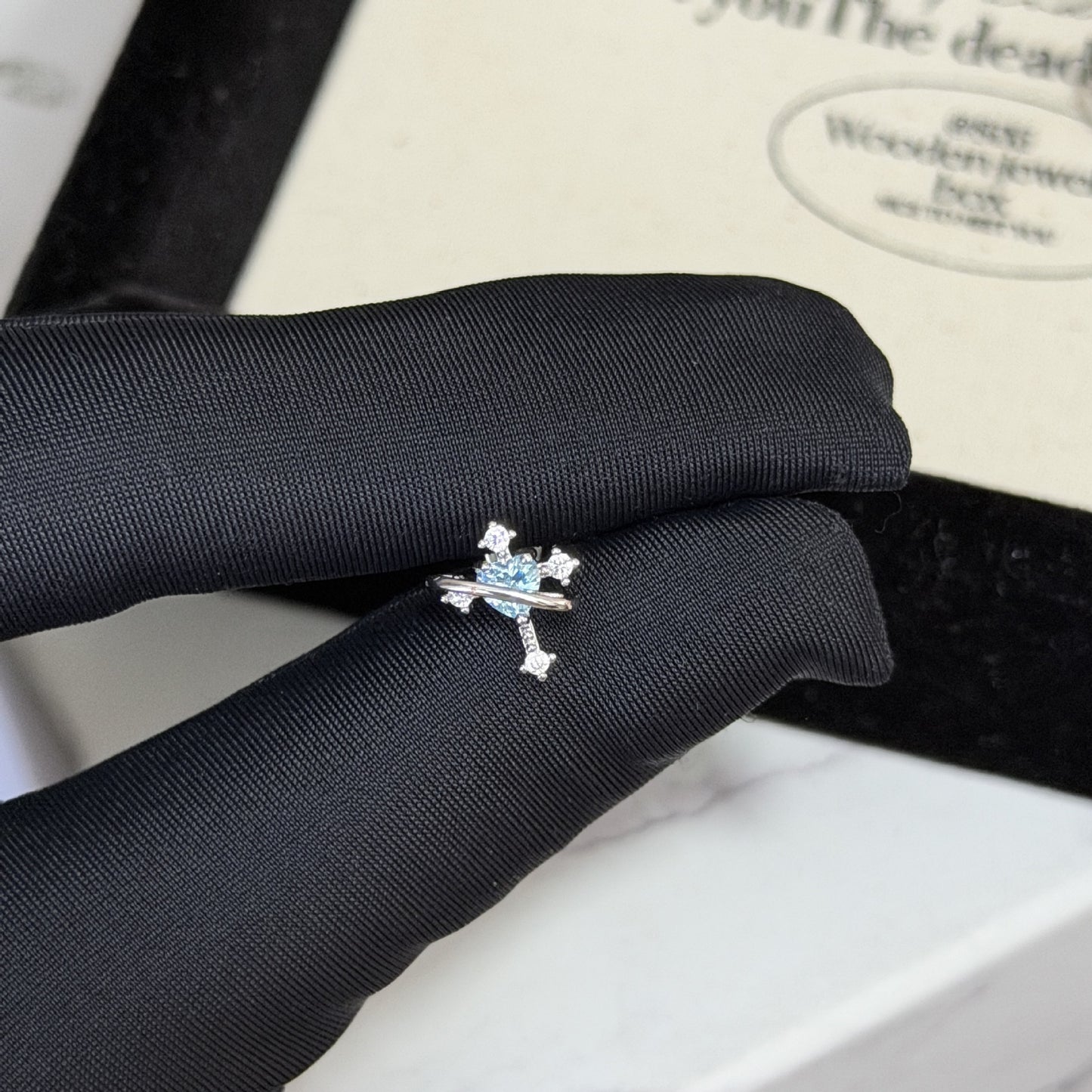 Round Cross Love Personalized Zircon Flat Stud Earrings