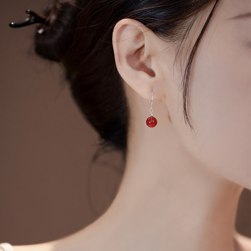 Women's Beads Niche Design Fashion Simple Chinese Style Ear Hook