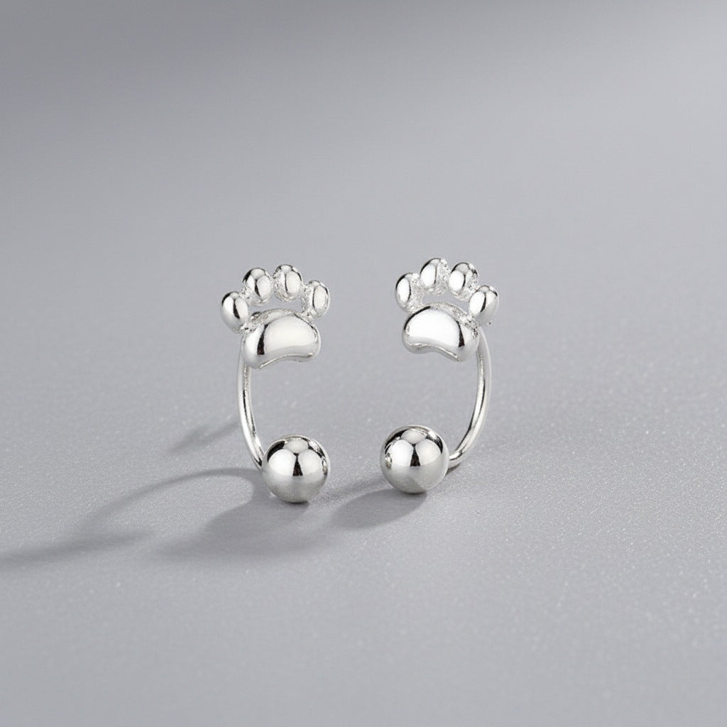 Women's Elegant Screw Tightening Buckle Cat's Paw Light Luxury High-grade Ear Hook