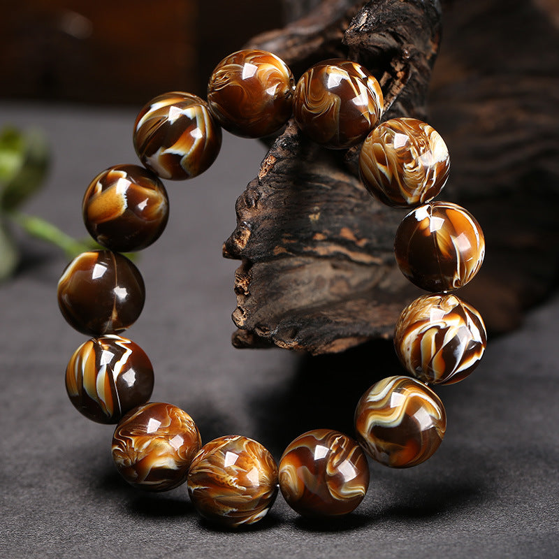 Women's & Men's Amber Beeswax Demon Flower Cave Honey Bracelet