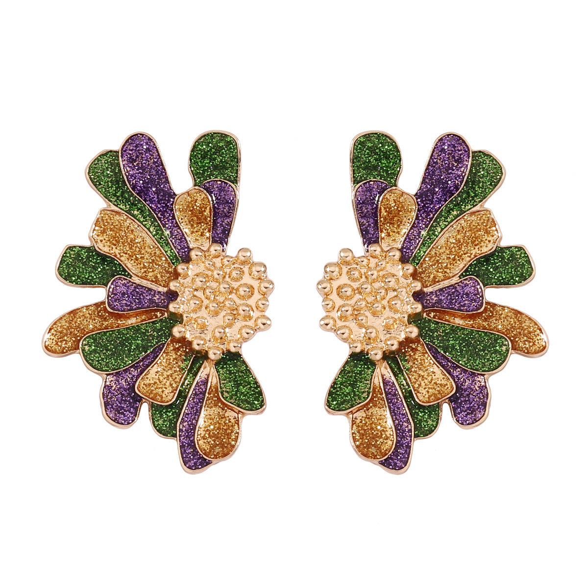 Female Design Sense Niche Shaped Flower Irish Earrings