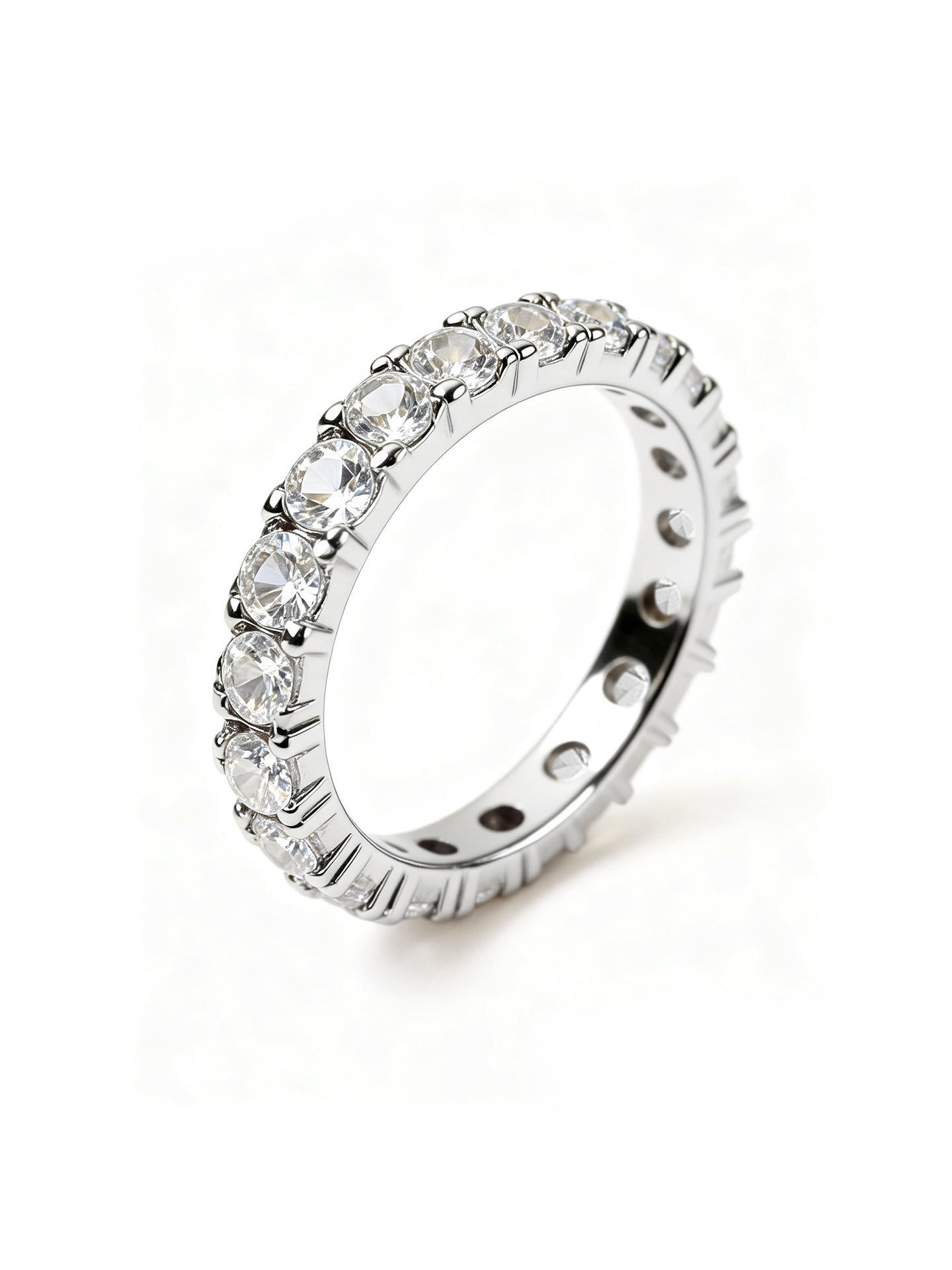 Fashion Trendy Female Full Diamond Inlaid Super Flash Ring