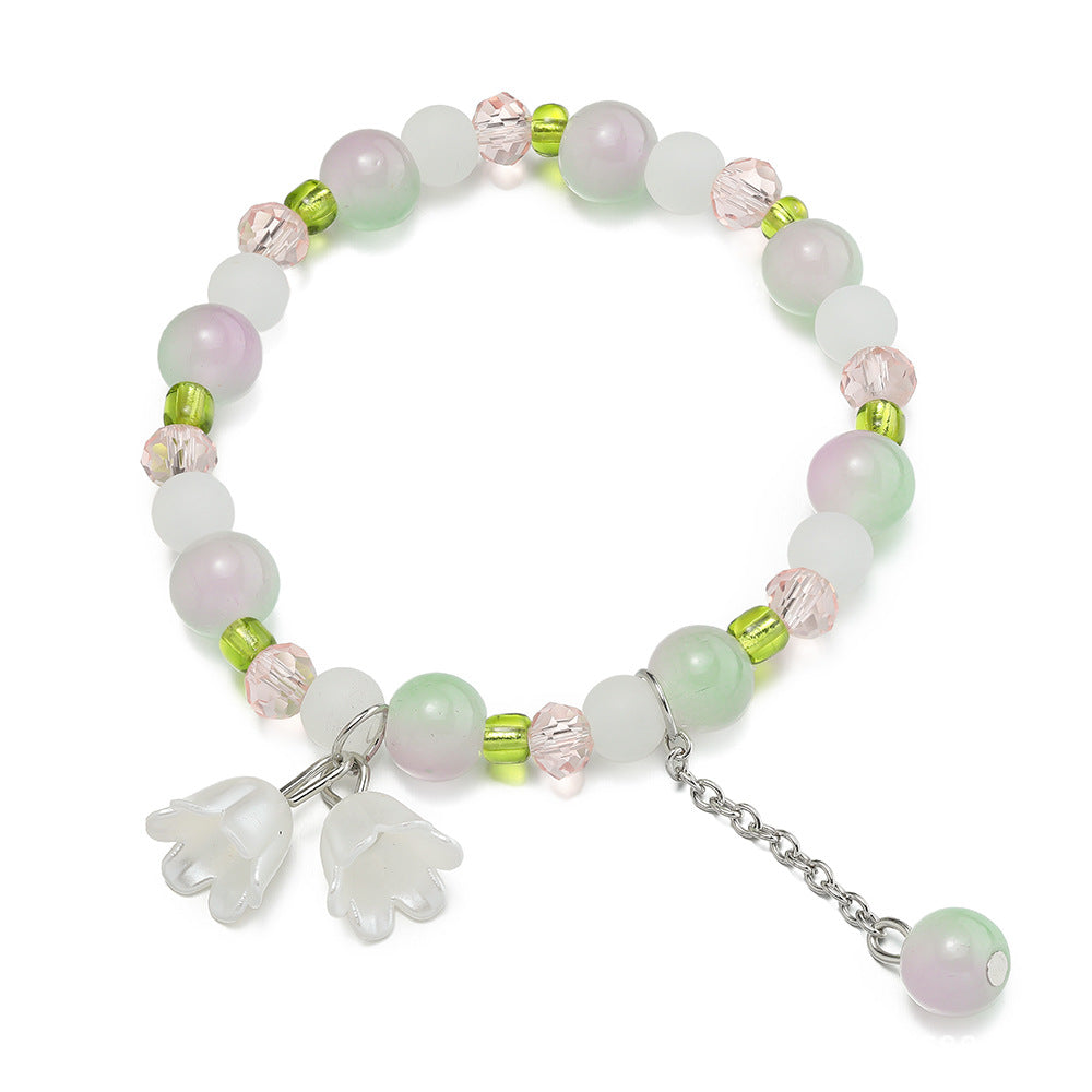 Cream Two-color Lily White High-grade Sense Bracelets