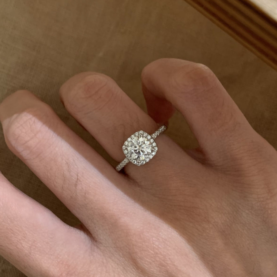 Sugar Cube Karat Proposal Rhinestone Zircon Valentine's Day For Ring