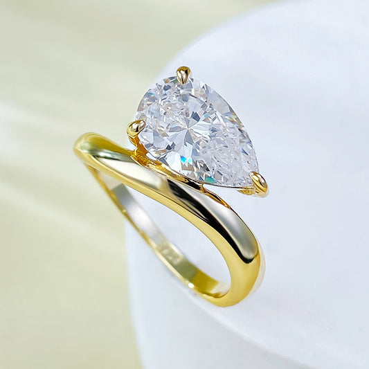 Jewelry Water Drop Diamond Fashion Basic Rings