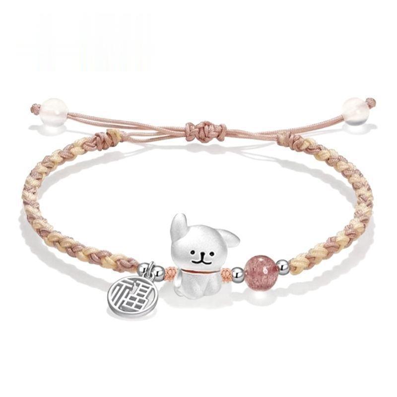 Children's Puppy Day Woven Hand Strap Gifts Bracelets