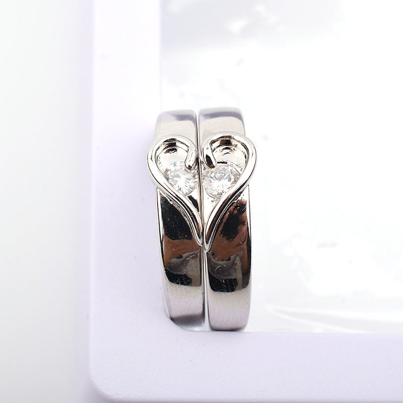 Simple Advanced Imitation Diamond Plated Not Easy To Fade Ring