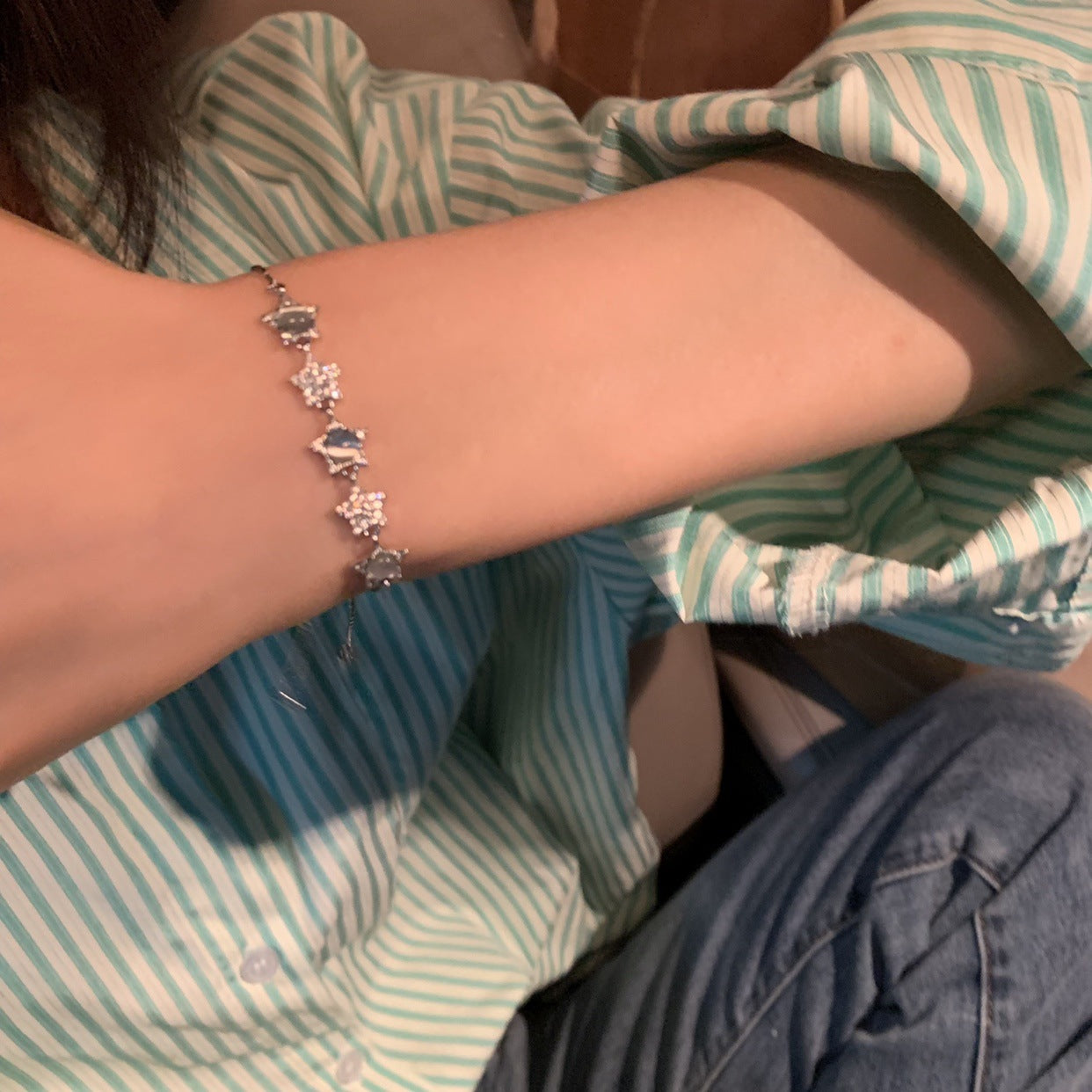 Five-pointed Star Opal Design Affordable Luxury Fashion Exquisite High-grade Bracelet