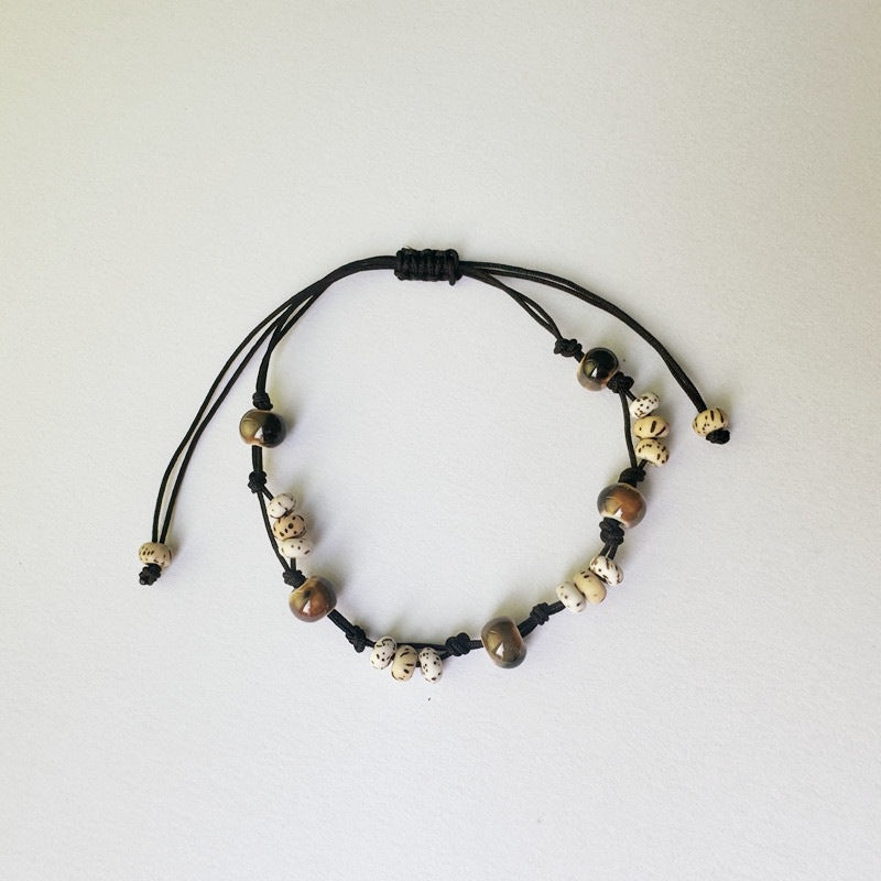 Style Beaded Weave National Female Design Ancient Cool High Bracelet