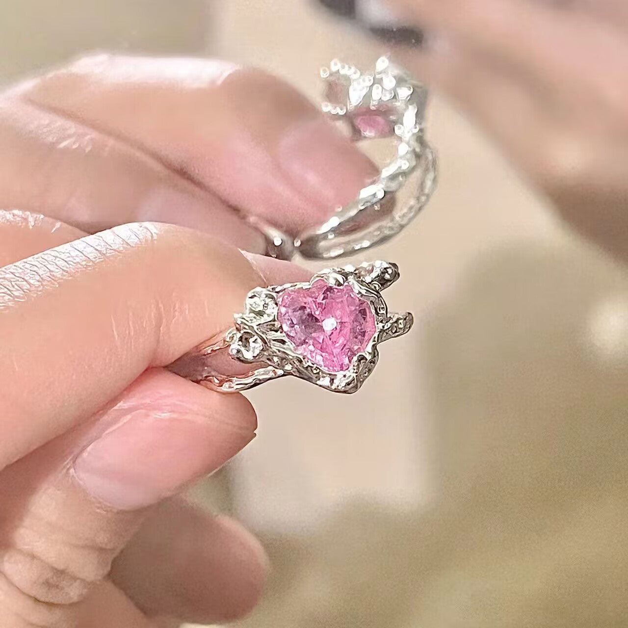 Female Good-looking Trendy Sweet Cool Hot Niche Ring