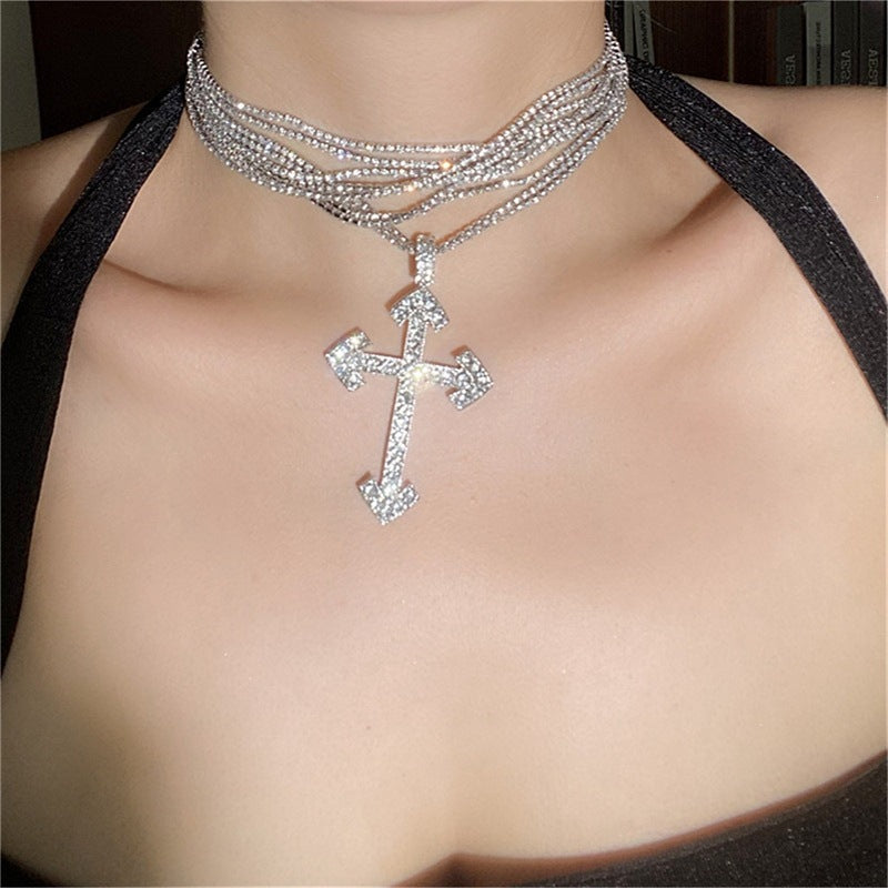 Women's Rhinestone Light Luxury High-grade Temperament Clavicle Necklace