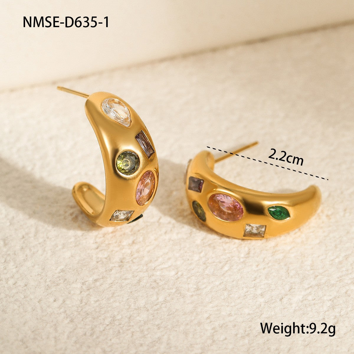 Stainless Steel Retro Shaped Rhinestone Zircon Light Luxury Rings