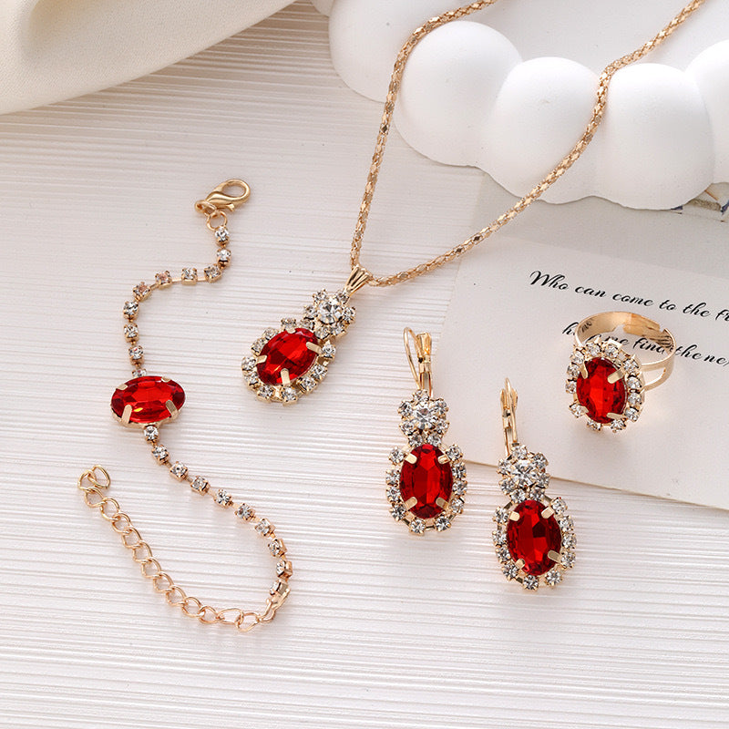 Simple Classic Rhinestone Square Acrylic Ladies Bracelets