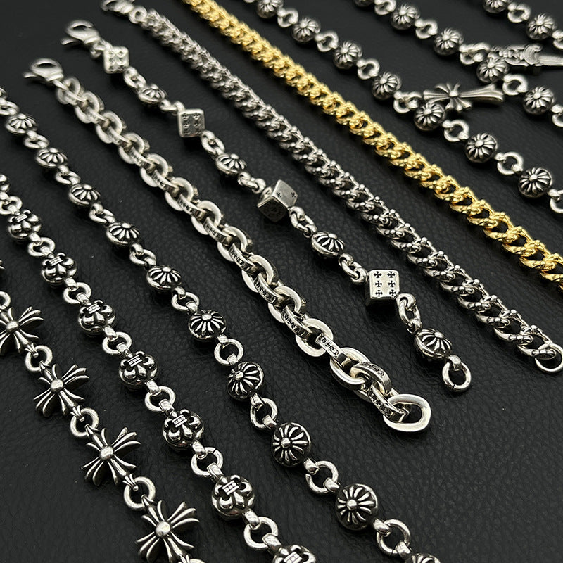 Women's & Men's Fashion Crook Vintage Sword Letter Dice Scout Bracelet
