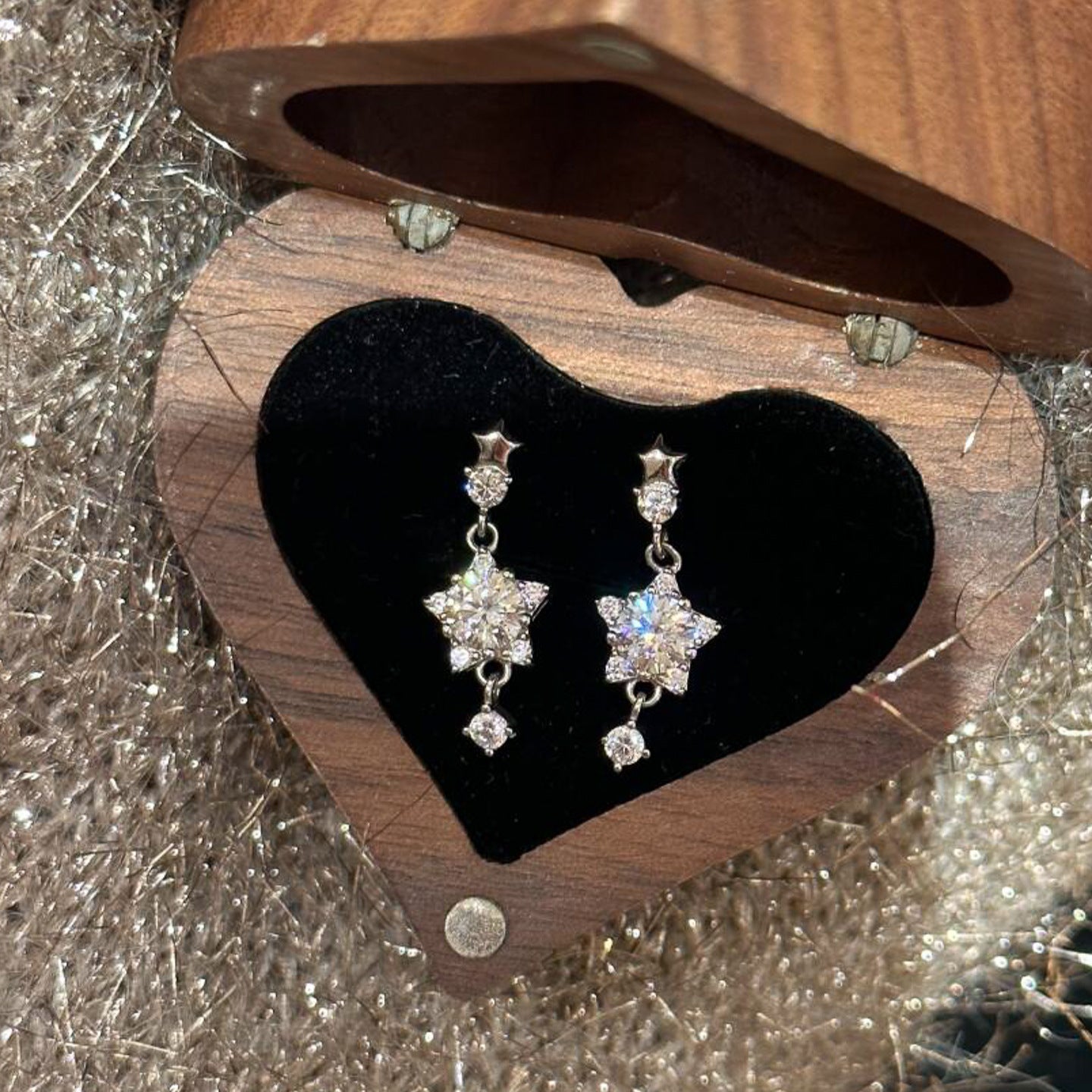 Women's Rhinestone For Exquisite Versatile Eardrops Good-looking Pendants