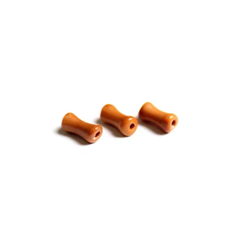 Olive Nut Small Bamboo Spacer Beads Pcs Stone Bracelets