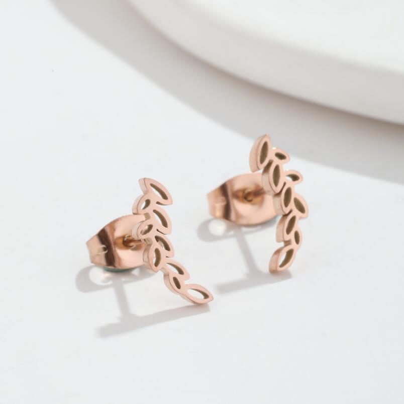 Fashion Branch Personality Minimalist Elegant Willow Stud Earrings