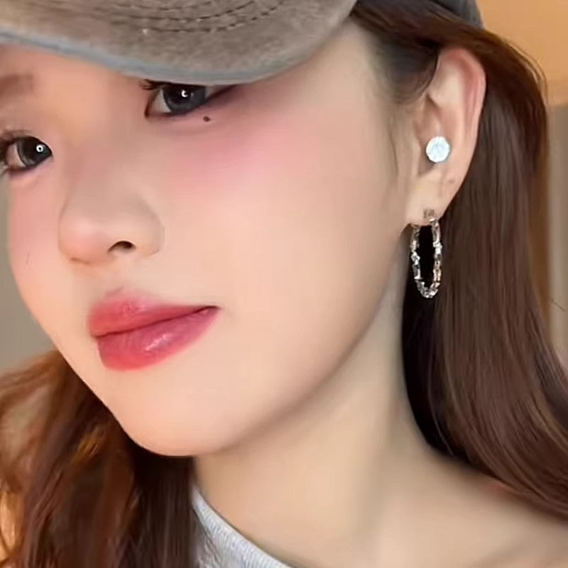 Fashion Ear Exaggerated Needle Eardrops Female Earrings