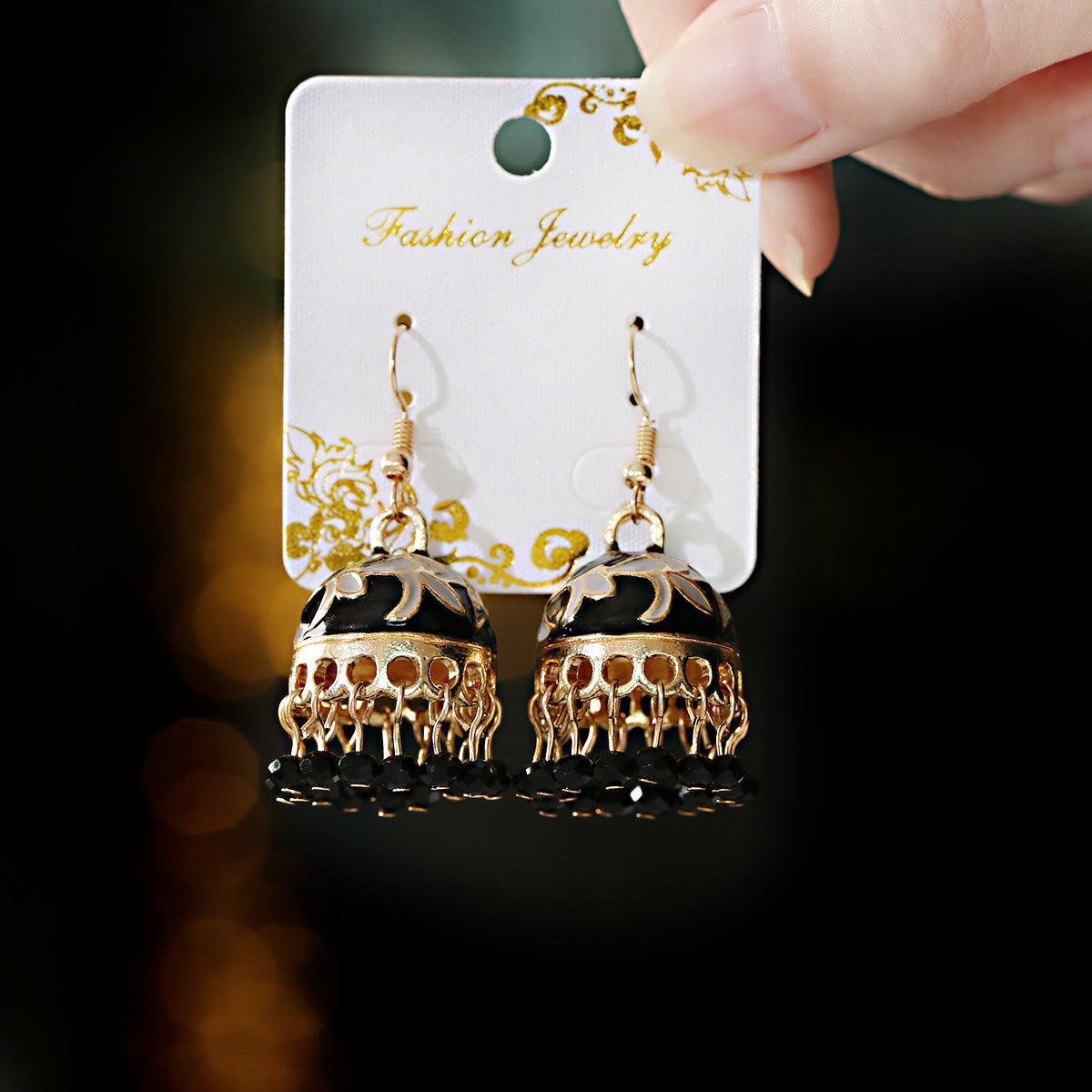 Women's Ethnic Style Bohemian Temperament Small Beads Enamel Earrings