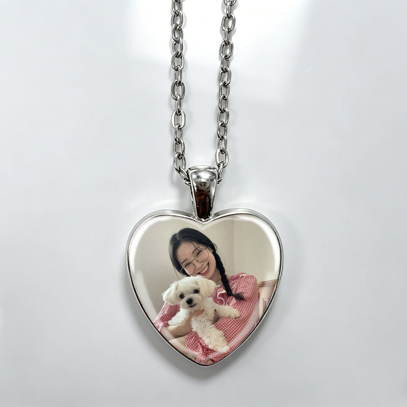 Love Alloy Korean Group Support Heart Sweet Beauty Fans Clavicle Necklaces