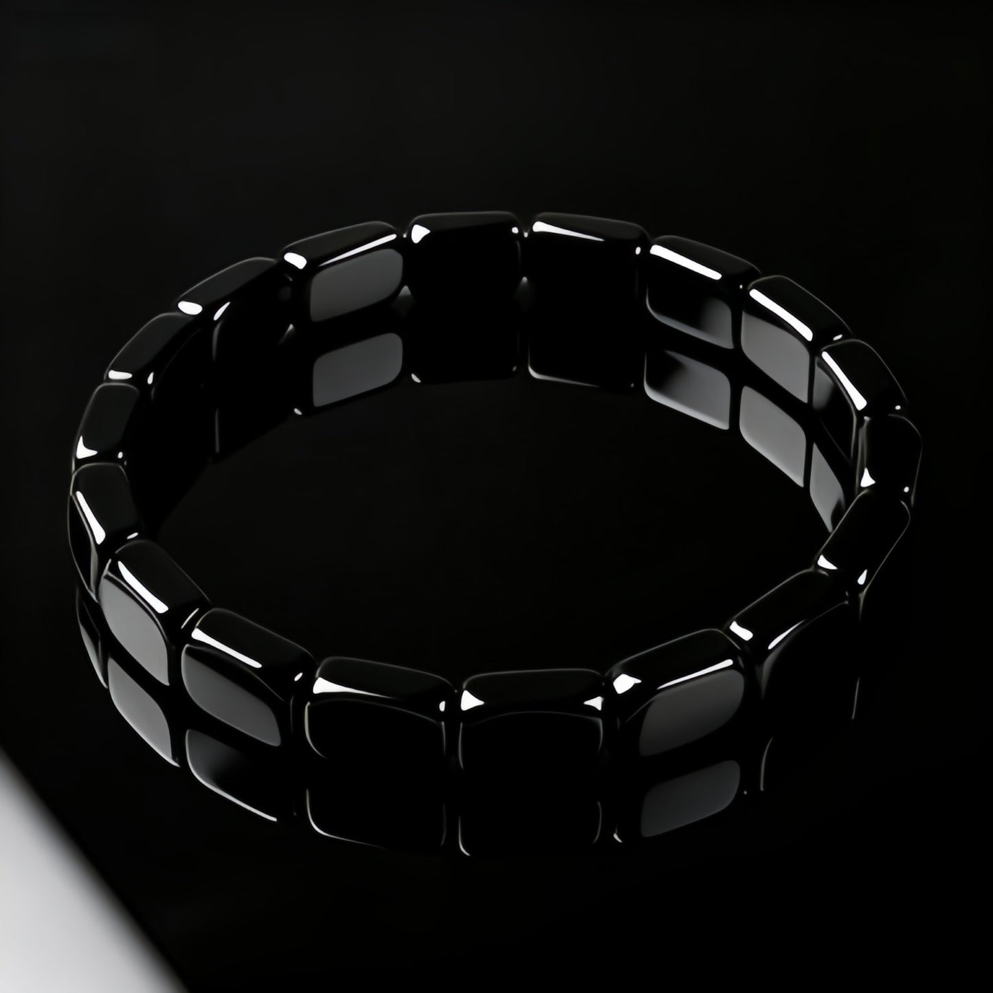 Hematite Haematite Stretch Square Beaded Incentive Gift Piece Energy Bracelet