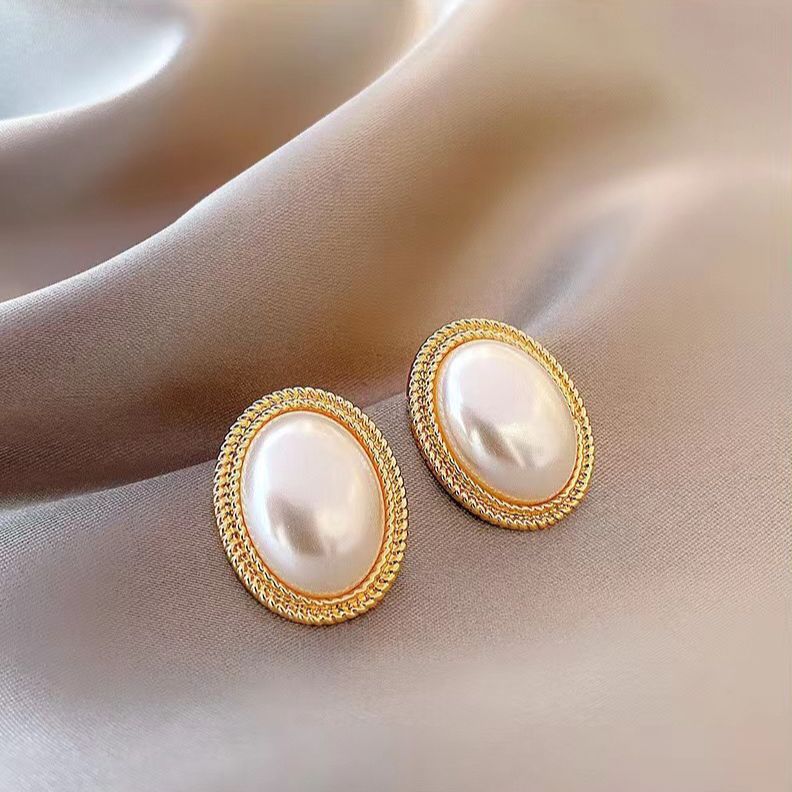 Women's Low Price Light Luxury Premium Temperamental Pearl Eardrops Rings