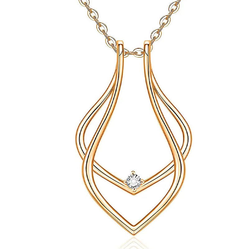Fashion Geometry Pattern Stand Magic Engagement Pendants