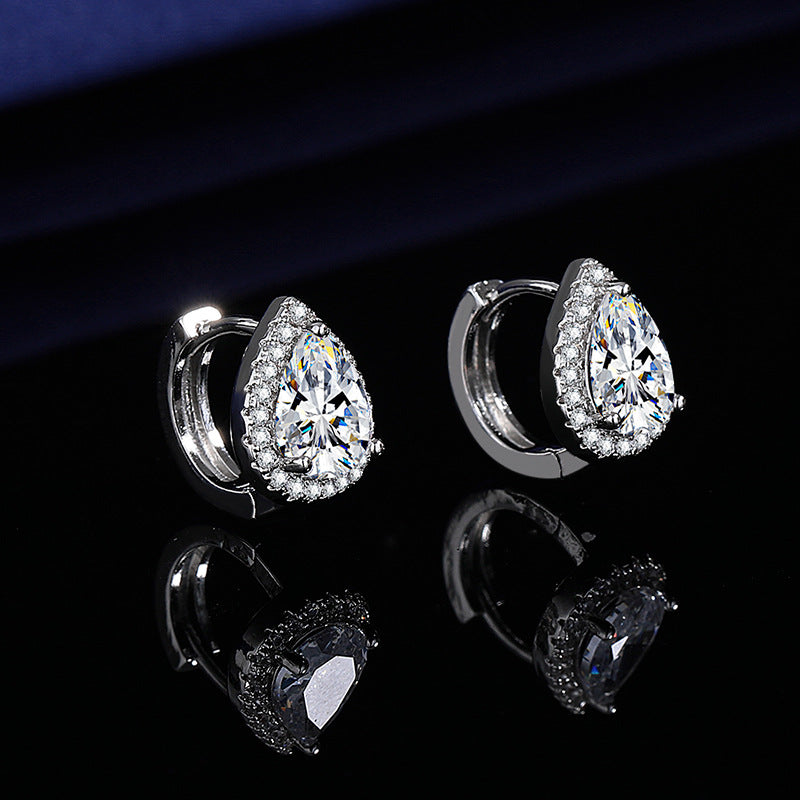 Women's Pear-shaped Zircon For Commuting Fashion Round Rings
