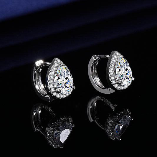 Women's Pear-shaped Zircon For Commuting Fashion Round Rings