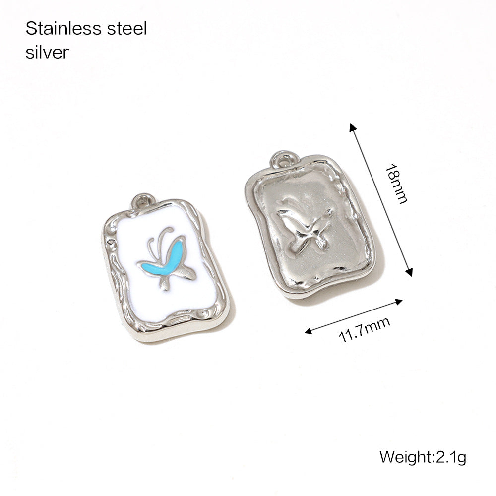 Versatile Women's Stainless Steel Gold-plated Bow Jewelry Accessories