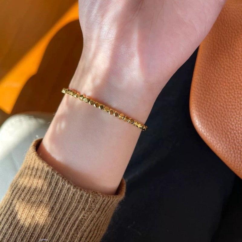 Women's Sier Design Simple Geometric Fashion Gifts For Bracelets