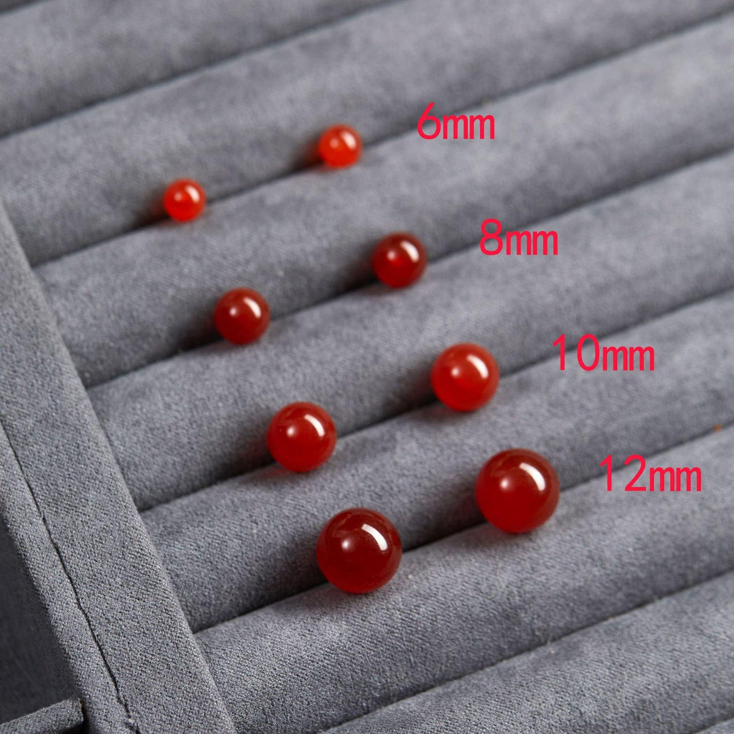 Agate Retro High-grade Chinese Style White Tomato Earrings