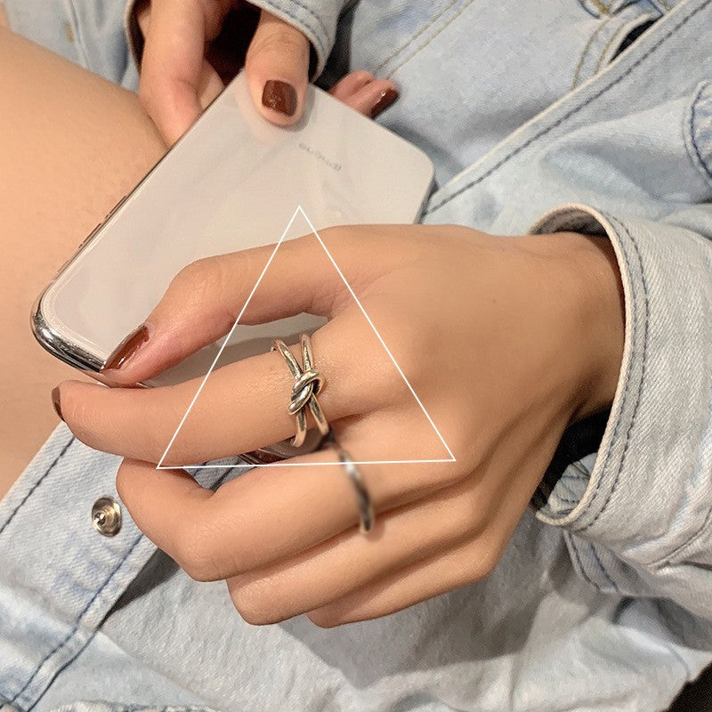 Affordable Luxury Personality Thai Sier Copper Female Rings
