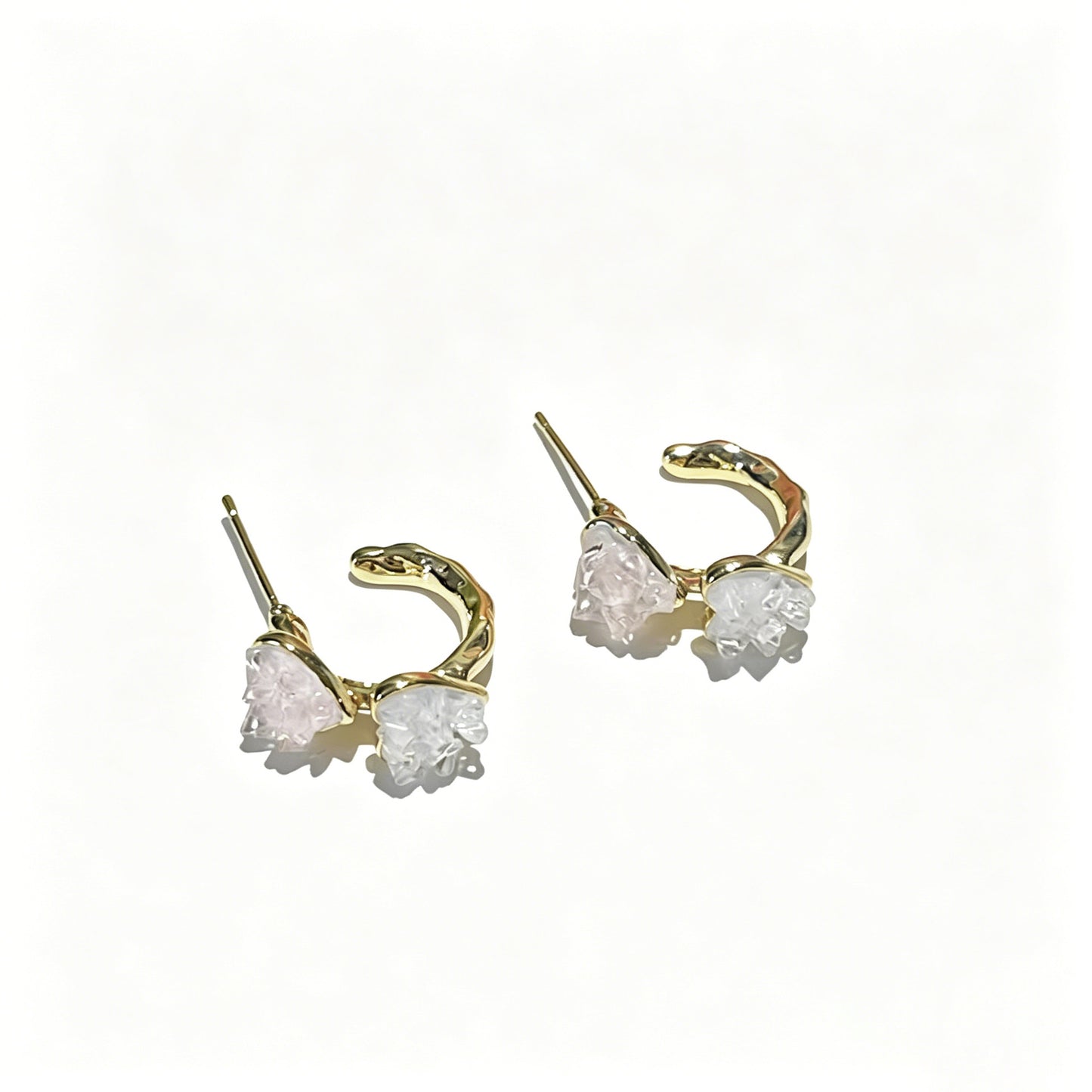 Crystal Love Heart Niche High Sense Special Interest Stud Earrings