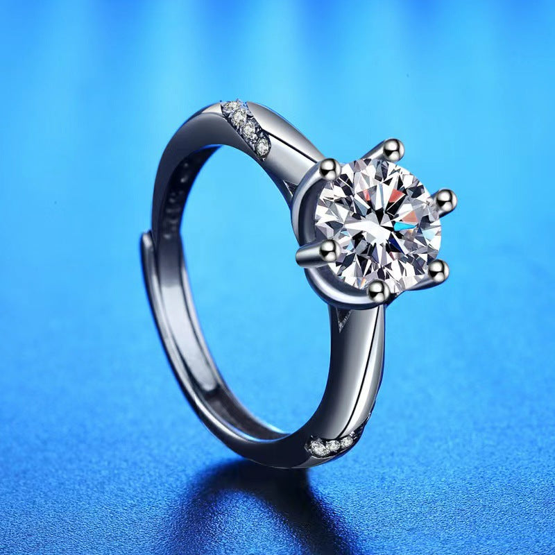 Streaming On Moissanite Female Affordable Luxury Fashion Rings