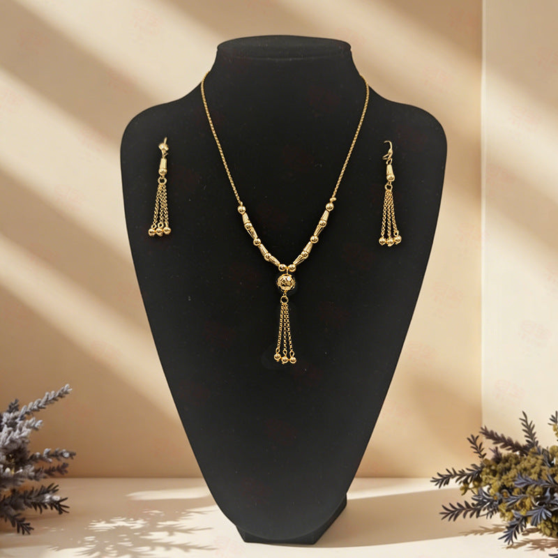 Women's Simple Daily Commuter Wear Accessory Gold-plated Jewelry Set