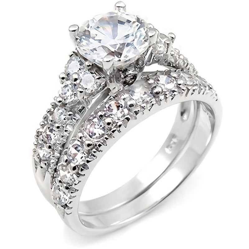 Fashion Gorgeous Valentine's Day Zircon Spot Ring