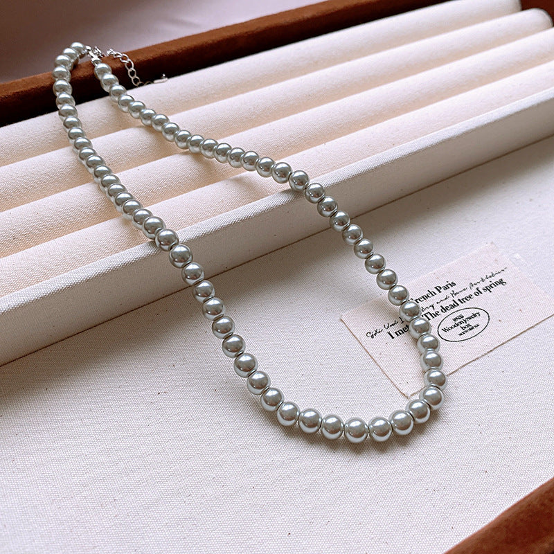 Pearl Twin Clavicle Chain Light Luxury Necklaces