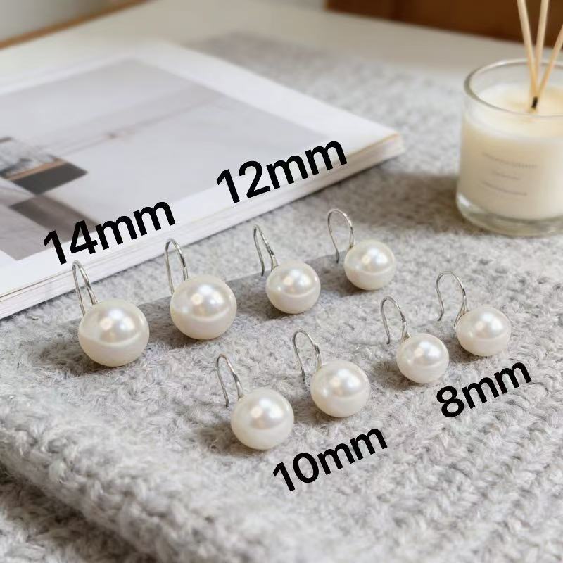 Women's Sterling Sier High Heels Pearl Temperamental Ear Hook