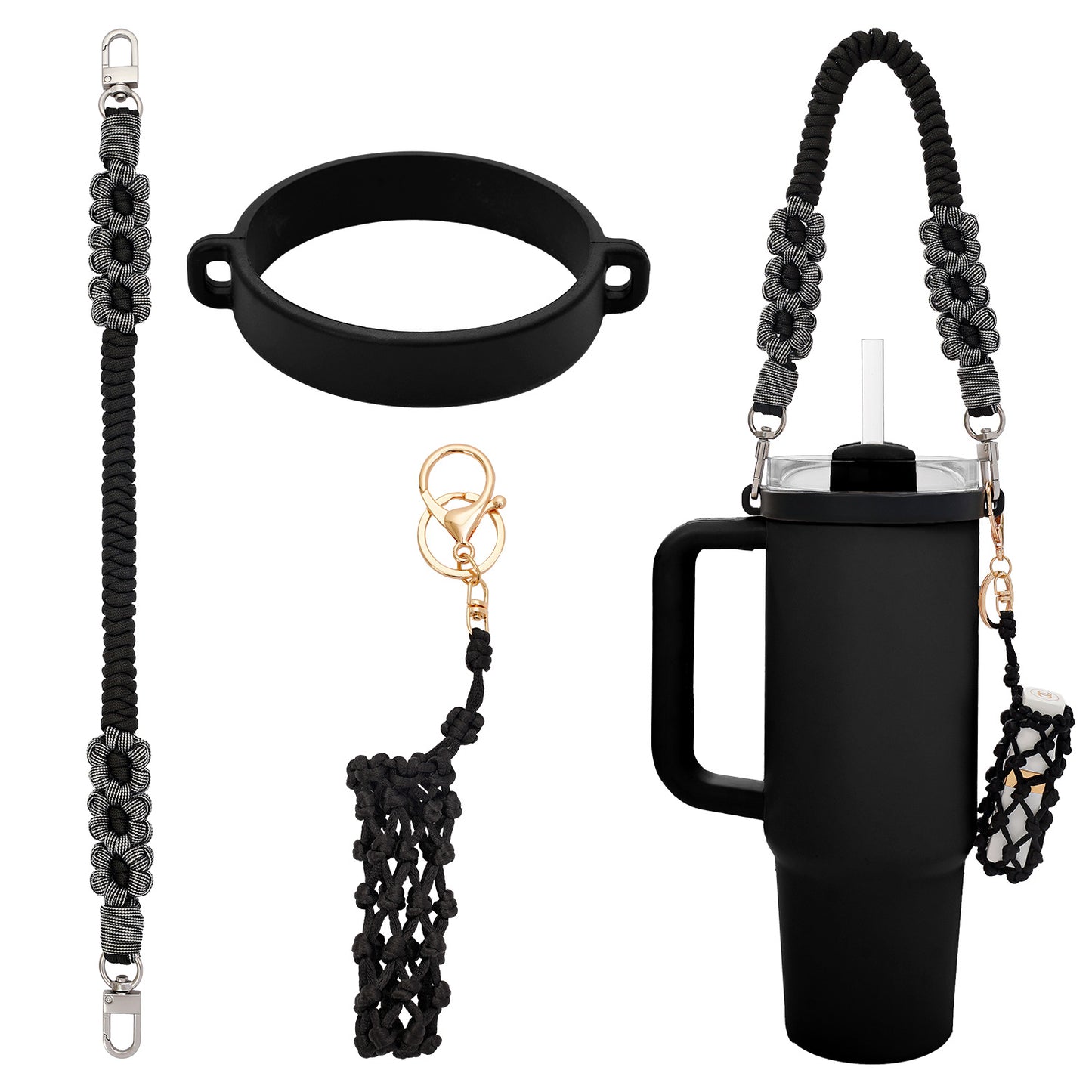 Women's Water Cup Lanyard Rope Handle Hand-woven Hanging Ornaments