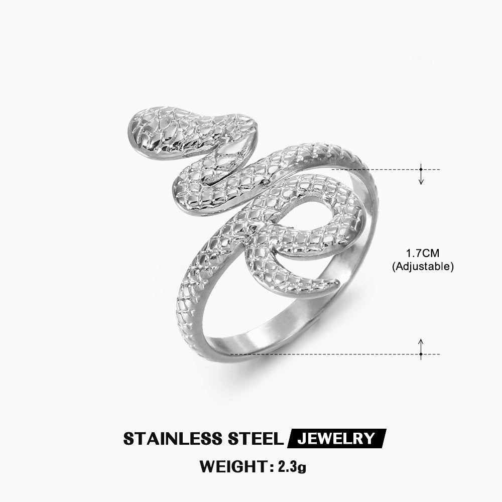 Steel Personality Simple Retro Ethnic Style Rings