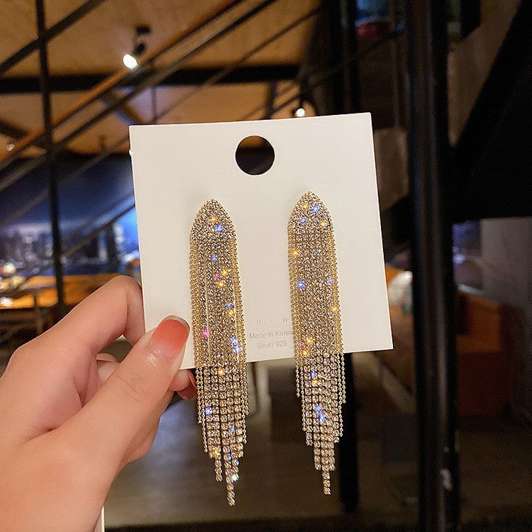 Luxury Fashion Versatile Elegant High-grade Sweet Cool Personality Earrings